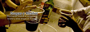 Información sobre consumo de dorgas y alcohol Andorra